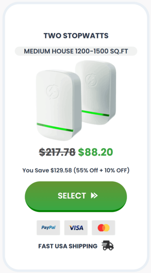 StopWatt offer price 
